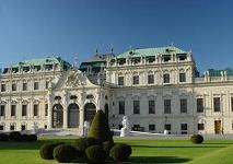 Romantic Belvedere Palais in Vienna, Austria